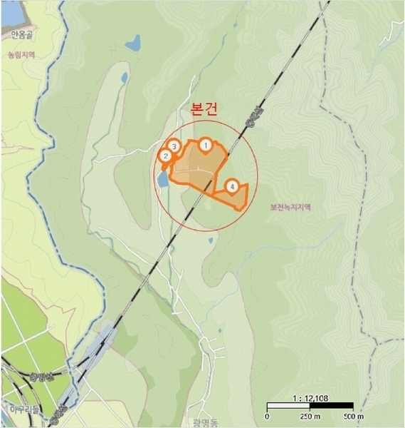 2025타경10644 경상북도 경주시 광명동 산150 임야 경매 이미지
