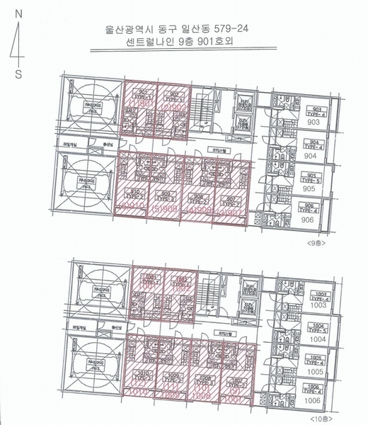 2024타경9053 울산광역시 동구 번덕6길 3, 센트럴나인 10층 1010호 오피스텔[계약12평형] 경매 이미지