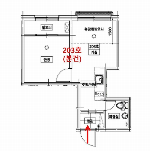 2025타경10659 서울특별시 강서구 강서로17길 110, 이도팰리스 2층 203호 다세대(빌라) 경매 이미지
