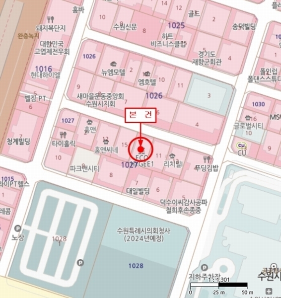 2024타경97934 경기도 수원시 팔달구 인계동 1027-3 다세대(빌라)[공급13평형] 경매 이미지