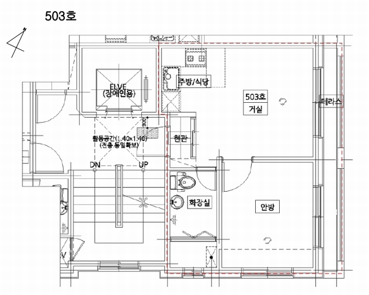 2025타경10741 서울특별시 강서구 가로공원로78길 47, 케이씨하우징 5층 503호 다세대(빌라) 경매 이미지