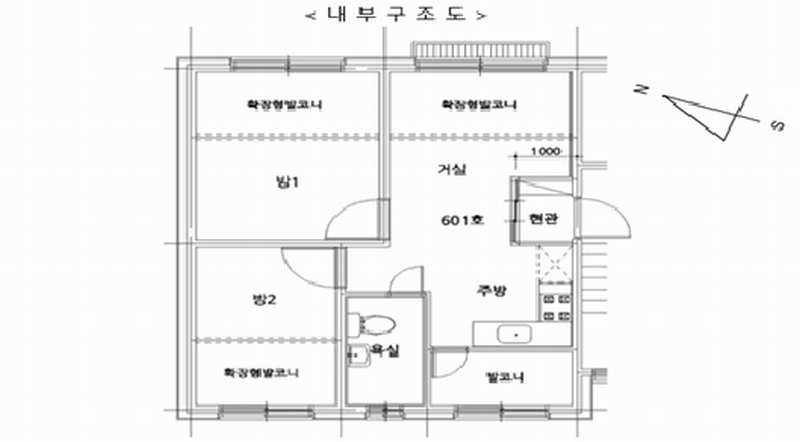 2025타경10764 서울특별시 양천구 월정로33길 9-6, 보노하우스 6층 601호 다세대(빌라)[공급11평형] 경매 이미지
