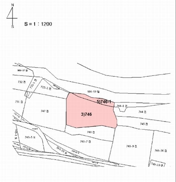 2025타경1098 충청북도 충주시 중앙탑면 가흥리 744 농지 경매 이미지