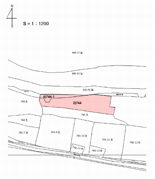 2025타경1098 충청북도 충주시 중앙탑면 가흥리 744 농지 경매 이미지
