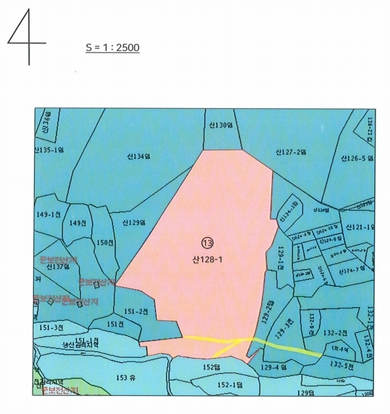 2025타경51366 전라남도 신안군 압해읍 가룡리 산128-1 임야 경매 이미지