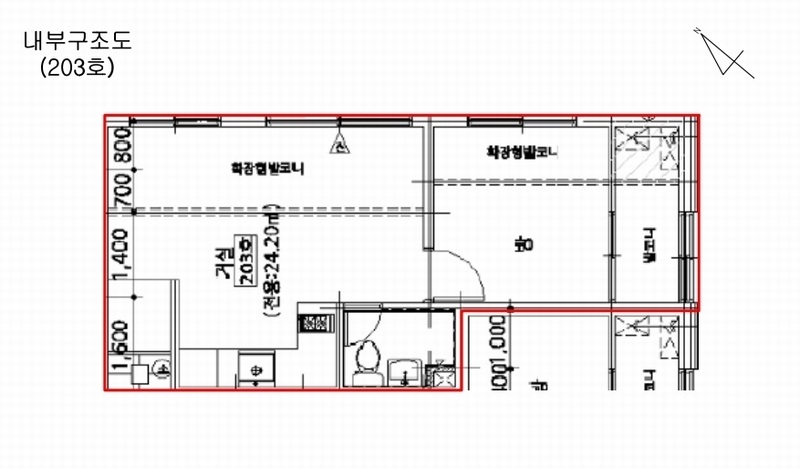 2025타경10870 서울특별시 구로구 개봉로3가길 75, 에코그로브빌리지 101동 2층 203호 다세대(빌라) 경매 이미지