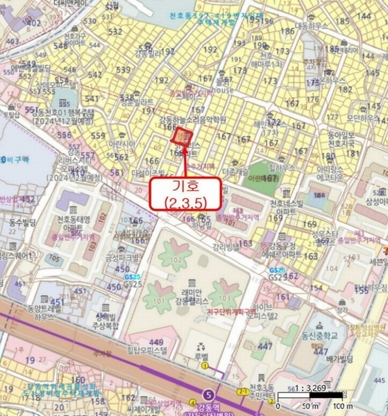 2024타경50145 서울특별시 강동구 진황도로27길 23, 에스아이팰리스 5층 506호 오피스텔[계약8평형] 경매 이미지