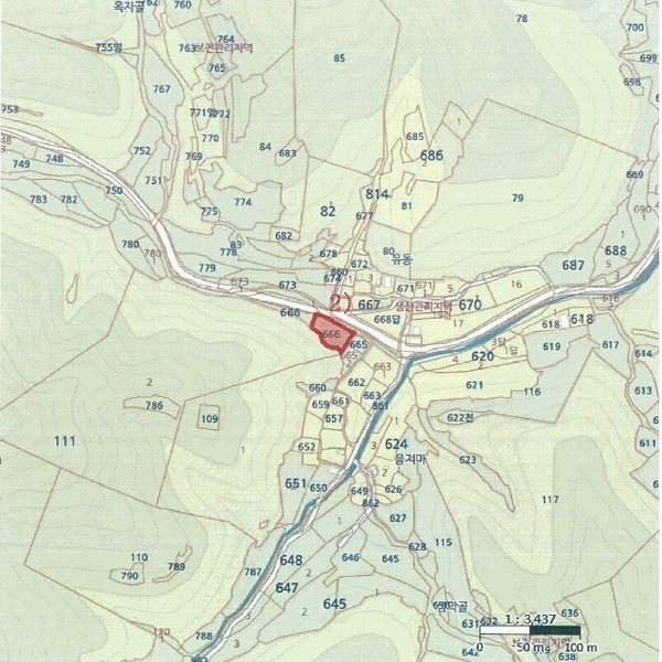 2025타경10140 경상북도 의성군 옥산면 오류리 666 농지 경매 이미지