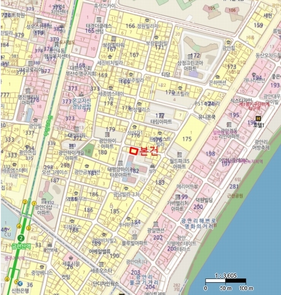2024타경105855 부산광역시 수영구 수영로522번길 44, 햇살팰리스 5층 503호 오피스텔 경매 이미지