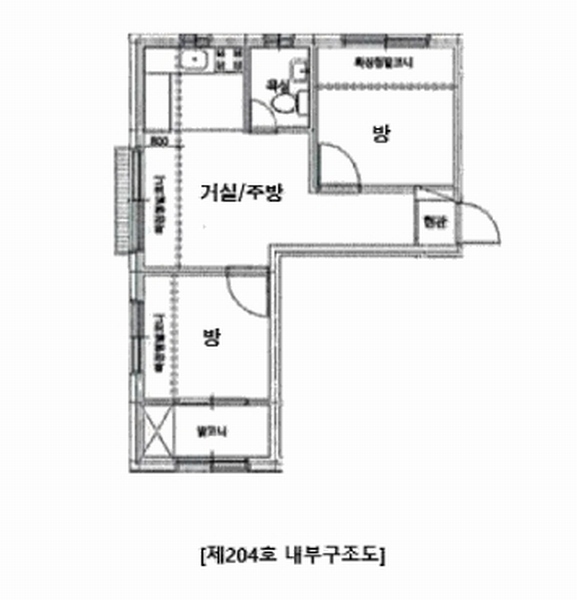 2025타경10916 서울특별시 강서구 방화대로5다길 4-10, 마곡대림밸리 2층 204호 다세대(빌라)[공급10평형] 경매 이미지