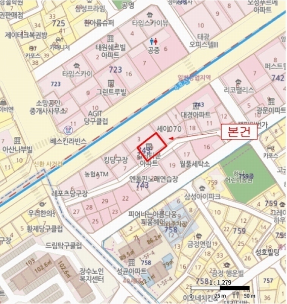 2025타경101271 경기도 군포시 금재로1번길 19, 길남타운 4층 402호 오피스텔[계약37평형] 경매 이미지