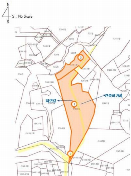 2026타경50056 전라남도 여수시 소라면 봉두리 산438 임야 경매 이미지