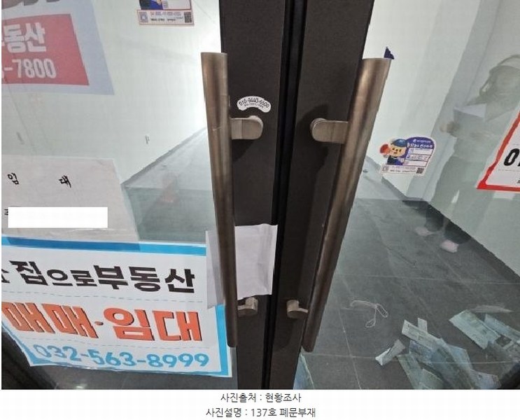 2025타경930 인천광역시 서구 봉오대로 270, 루원시티2차에스케이리더스뷰 303동 1층 137호 근린상가 경매 이미지