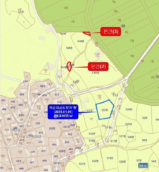 2025타경376 전라남도 신안군 비금면 도고리 545 농지 경매 이미지