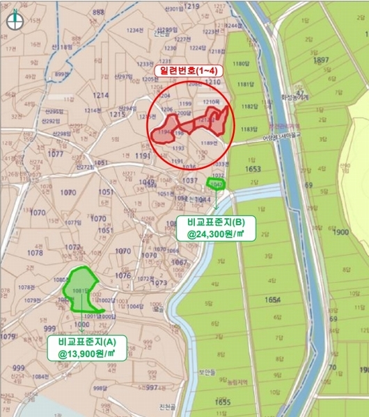 2025타경20983 전북특별자치도 익산시 낭산면 석천리 1212 농지 경매 이미지