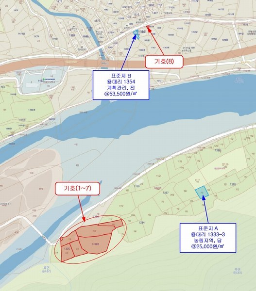 2025타경50922 강원특별자치도 인제군 북면 용대리 1357-2 농지 경매 이미지