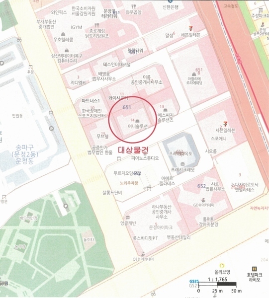2025타경277 서울특별시 송파구 법원로6길 7, 송파유탑테크밸리 1층 102호 근린상가 경매 이미지