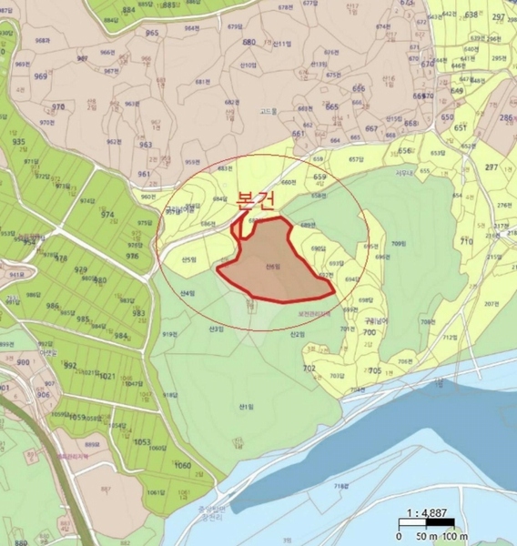 2024타경2506 충청북도 충주시 중앙탑면 장천리 산6 임야 경매 이미지