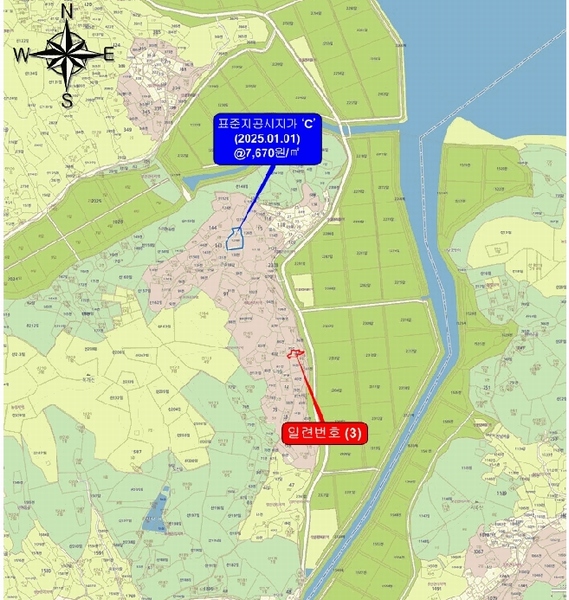 2025타경1733 전라남도 해남군 문내면 석교리 35-1 농지 경매 이미지