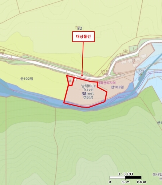 2025타경522 경상남도 남해군 이동면 신전리 32-2 근린시설 경매 이미지
