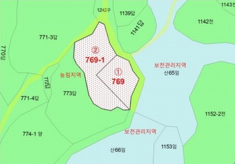 2025타경50567 전라남도 해남군 계곡면 당산리 769-1 농지 경매 이미지