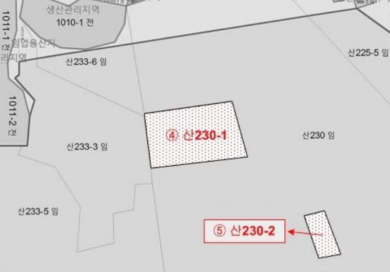 2025타경50443 전라남도 완도군 보길면 중통리 산230-2 임야 경매 이미지