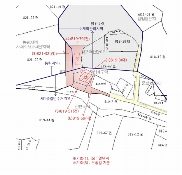 2025타경73056 경기도 포천시 선단동 819-39 농지 경매 이미지