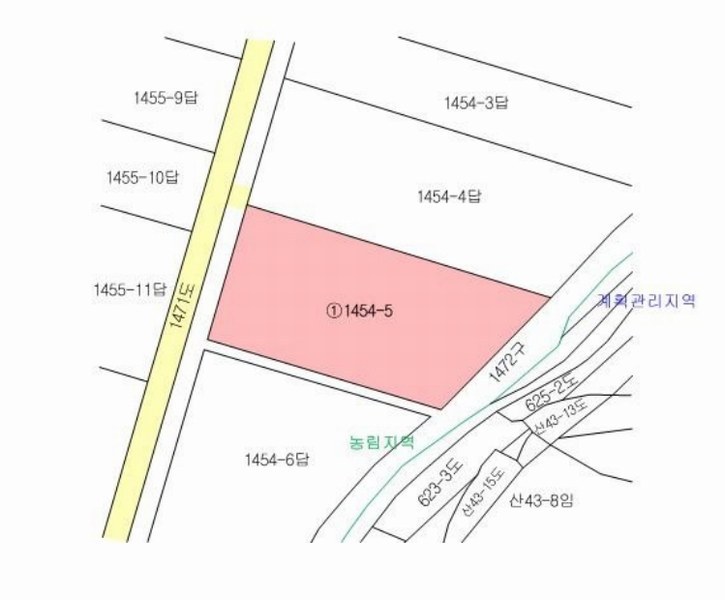 2025타경10573 경상남도 밀양시 초동면 덕산리 1454-5 농지 경매 이미지
