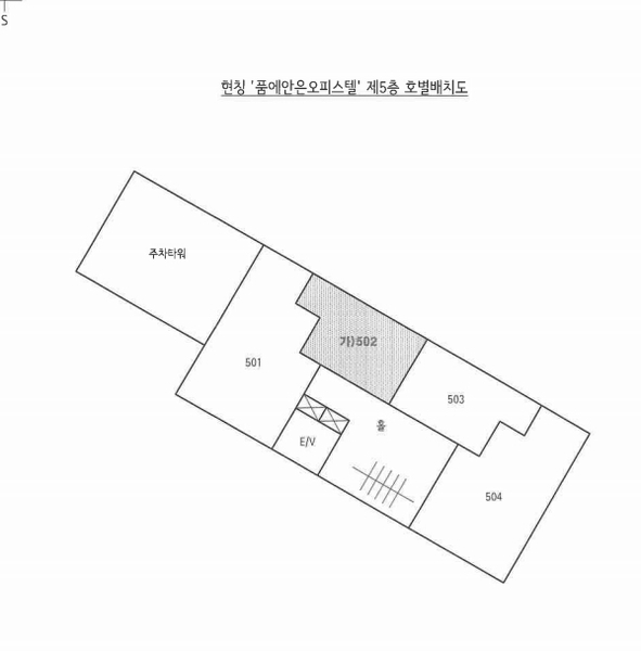 2024타경61119 부산광역시 금정구 동현로16번길 88, 품에안은오피스텔 5층 502호 오피스텔[계약7평형] 경매 이미지