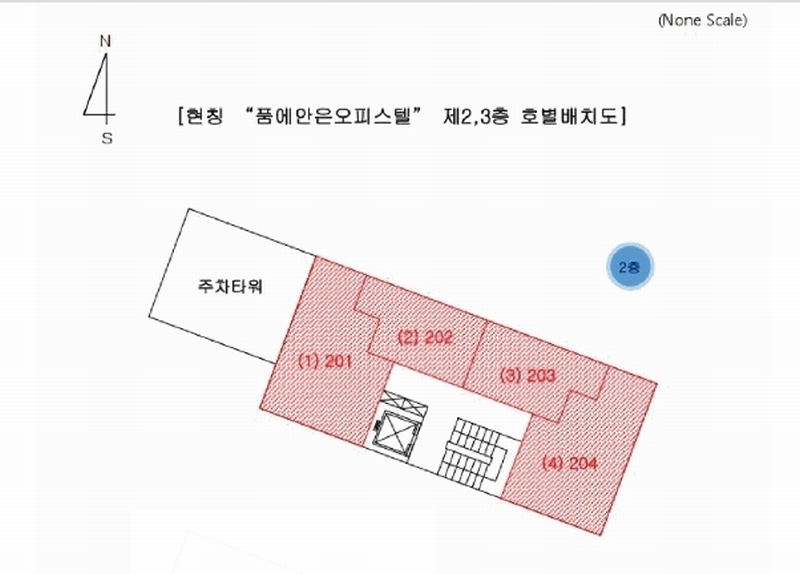 2024타경61119 부산광역시 금정구 동현로16번길 88, 품에안은오피스텔 2층 204호 오피스텔[계약13평형] 경매 이미지