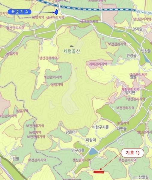 2025타경51468 충청남도 당진시 대호지면 두산리 642-5 임야 경매 이미지