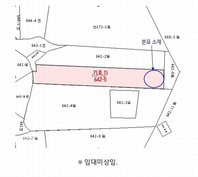 2025타경51468 충청남도 당진시 대호지면 두산리 642-5 임야 경매 이미지