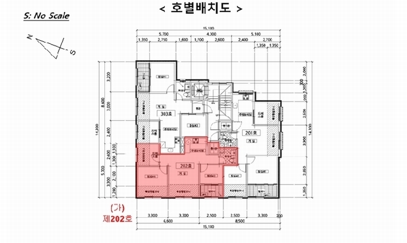 2025타경10436 서울특별시 강서구 강서로18바길 8, 윤하우스 2층 202호 다세대(빌라)[공급17평형] 경매 이미지