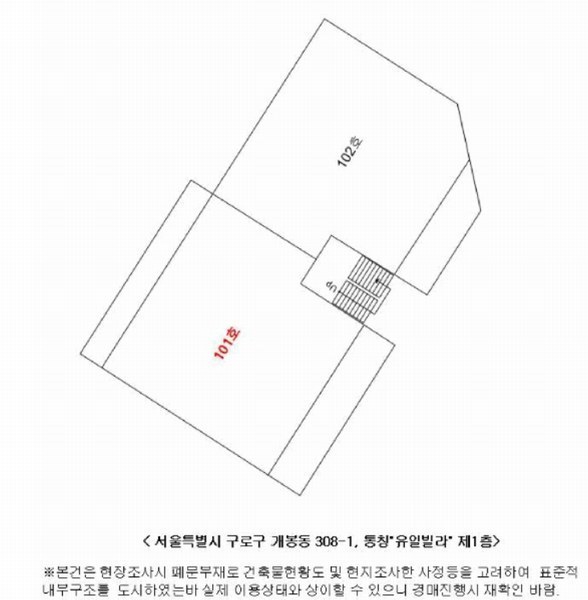 2025타경11375 서울특별시 구로구 개봉로17다길 71, 유일빌라 1층 101호 다세대(빌라) 경매 이미지