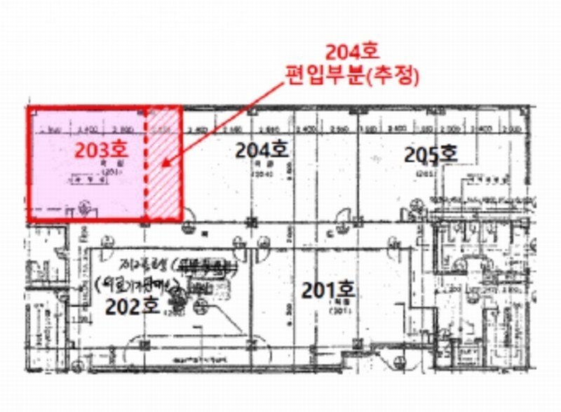 2025타경801 인천광역시 계양구 경명대로 1067, 삼환2빌딩 상가동 2층 203호 근린상가 경매 이미지