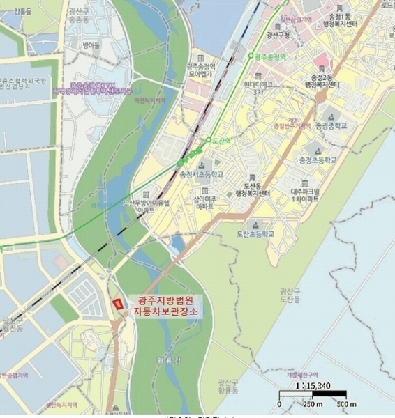 2026타경30410 광주광역시 광산구 월전동 92-1, 평동주차장 G80 경매 이미지