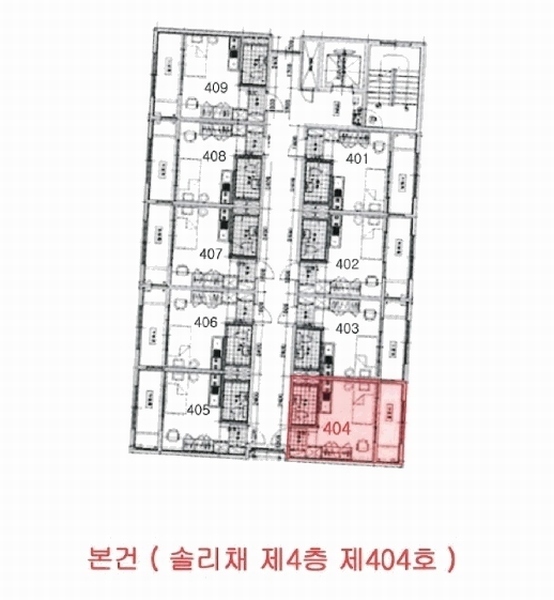 2026타경501727 인천광역시 남동구 경인로653번길 5, 솔리채 4층 404호 아파트[공급6평형] 경매 이미지