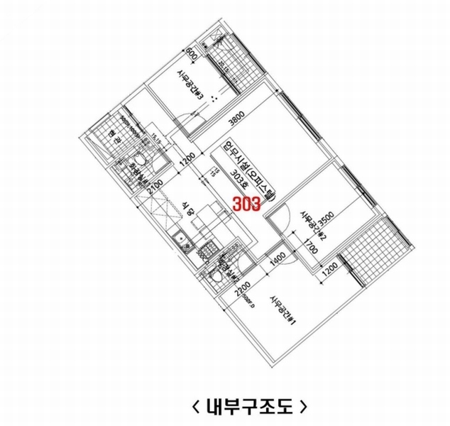 2026타경501576 인천광역시 부평구 대정로 41, 진흥스타움 3층 303호 오피스텔 경매 이미지