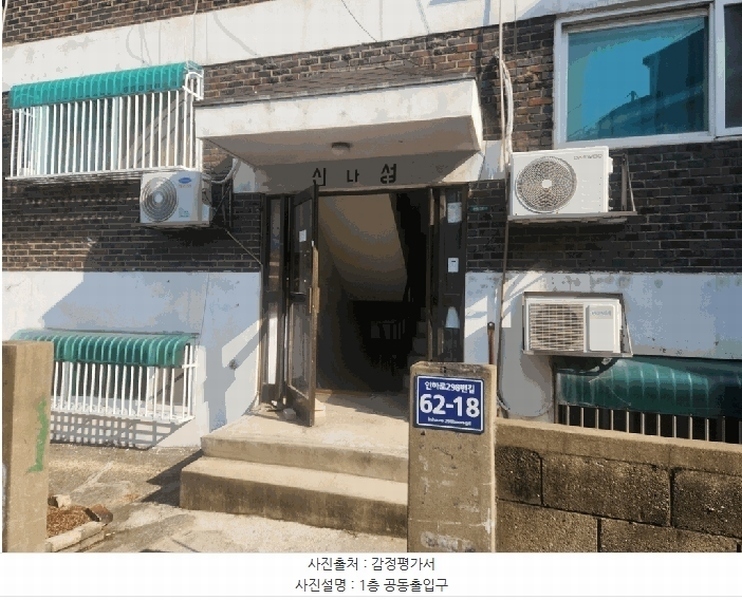2026타경501566 인천광역시 미추홀구 인하로298번길 62-18, 신성빌라 나동 1층 201호 다세대(빌라)[공급10평형] 경매 이미지