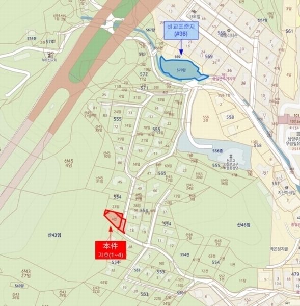 2024타경5834 경기도 남양주시 호평동 554-4 농지 경매 이미지