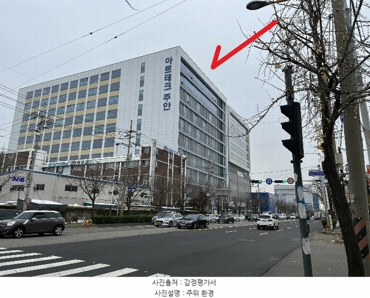 2024타경575369 인천광역시 서구 백범로 611, 아르테크주안 8층 809호 아파트형공장 경매 이미지