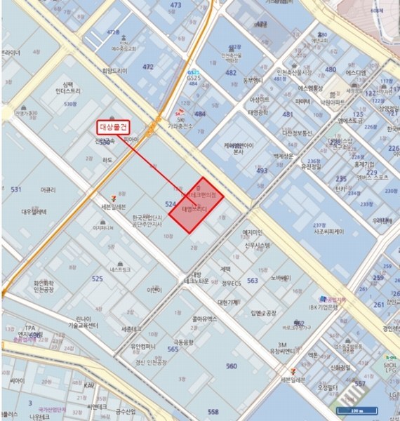 2024타경575369 인천광역시 서구 백범로 611, 아르테크주안 8층 811호 아파트형공장 경매 이미지