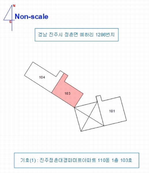 2026타경10096 경상남도 진주시 삼일로106번길 8, 진주정촌대경파미르아파트 110동 1층 103호 아파트[공급33평형] 경매 이미지