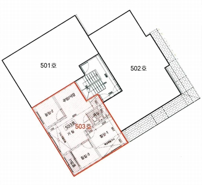 2026타경501418 인천광역시 서구 청마로 76-1, 스페이스빌 가동 5층 503호 다세대(빌라)[공급14평형] 경매 이미지