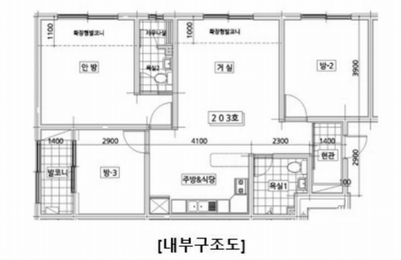 2026타경501321 인천광역시 서구 완정로45번길 44, 창우아이빌 2층 203호 다세대(빌라)[공급26평형] 경매 이미지