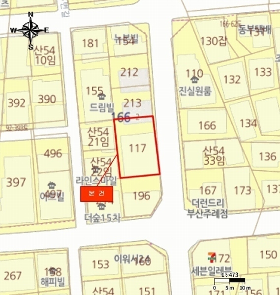 2025타경2300 부산광역시 사상구 주례동 166-117 다세대(빌라)[공급7평형] 경매 이미지
