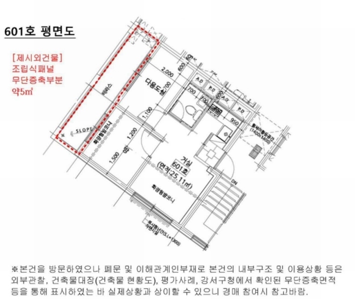 2025타경10552 서울특별시 강서구 까치산로 104, 성원프라우드 6층 601호 다세대(빌라)[공급9평형] 경매 이미지