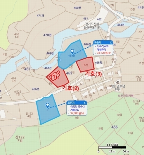 2025타경393 경기도 가평군 북면 이곡리 465-6 농지 경매 이미지