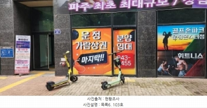 2025타경64186 경기도 파주시 미래로602번길 45, 도원빌딩 1층 103호 근린상가 경매 이미지