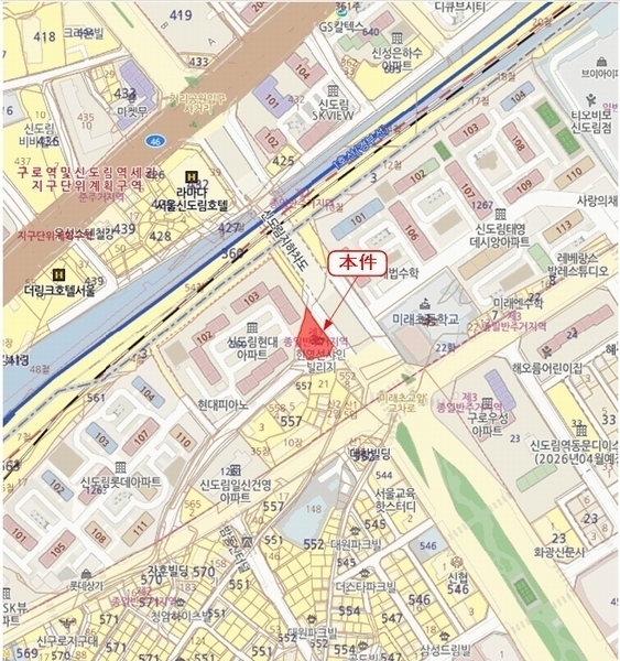 2025타경11508 서울특별시 구로구 새말로9길 49, 한영선샤인빌리지103 6층 602호 오피스텔[계약26평형] 경매 이미지